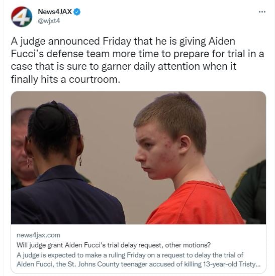 ¿Por qué se postergó el juicio contra Aiden Fucci?