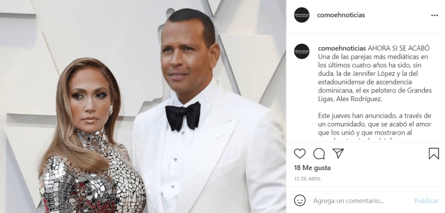 He finally spoke of his break with Alex Rodríguez