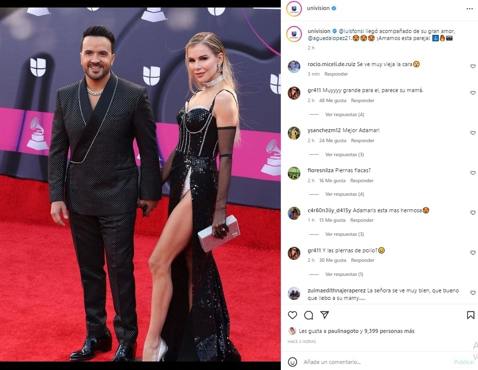 Critican a la esposa de Fonsi