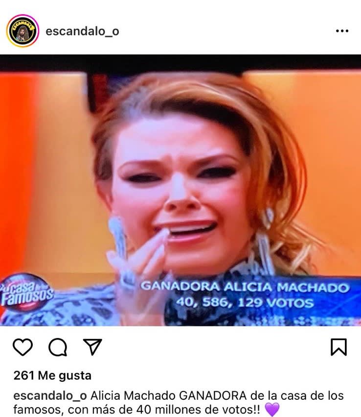 Final La Casa de los Famosos: Alicia Machado is the winner! and reveal why