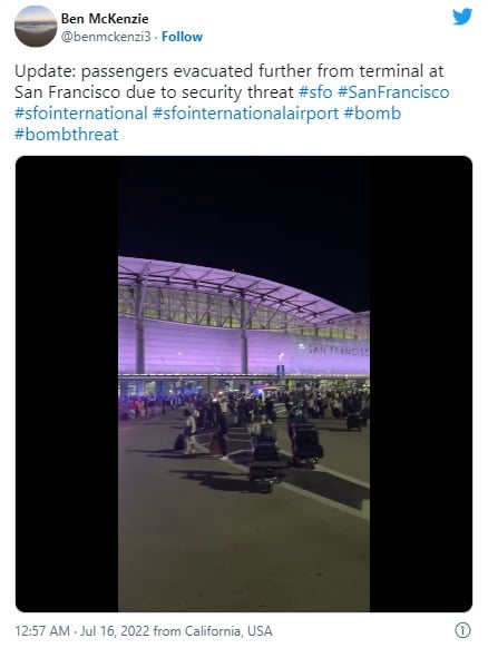 Amenaza de bomba aeropuerto de San Francisco