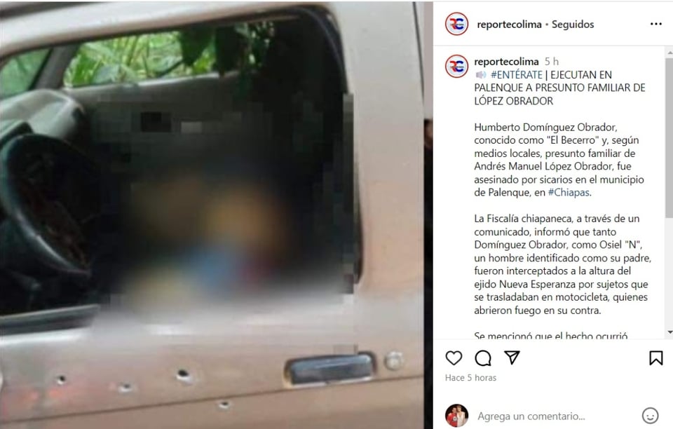 Humberto Domínguez Obrador, Osiel Obrador, Manuelita Obrador Nárvaez, dead, MundoNOW