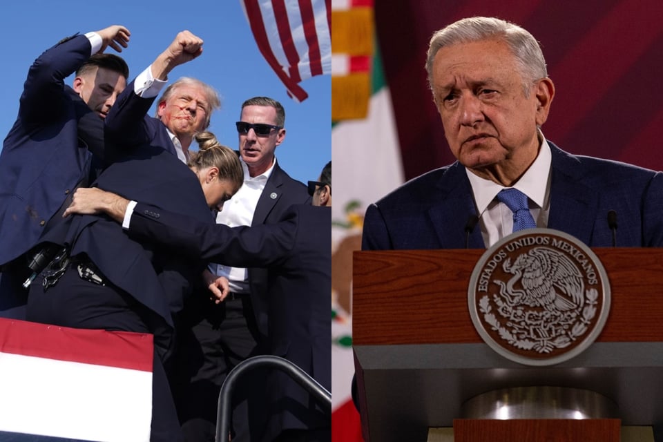 El presidente de México, Andrés Manuel López Obrador, condena los actos contra Donald Trump