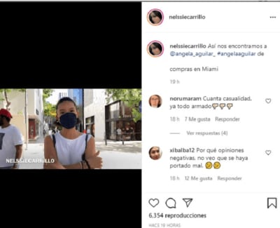 Angela Aguilar is criticized for walking without a mask on the street