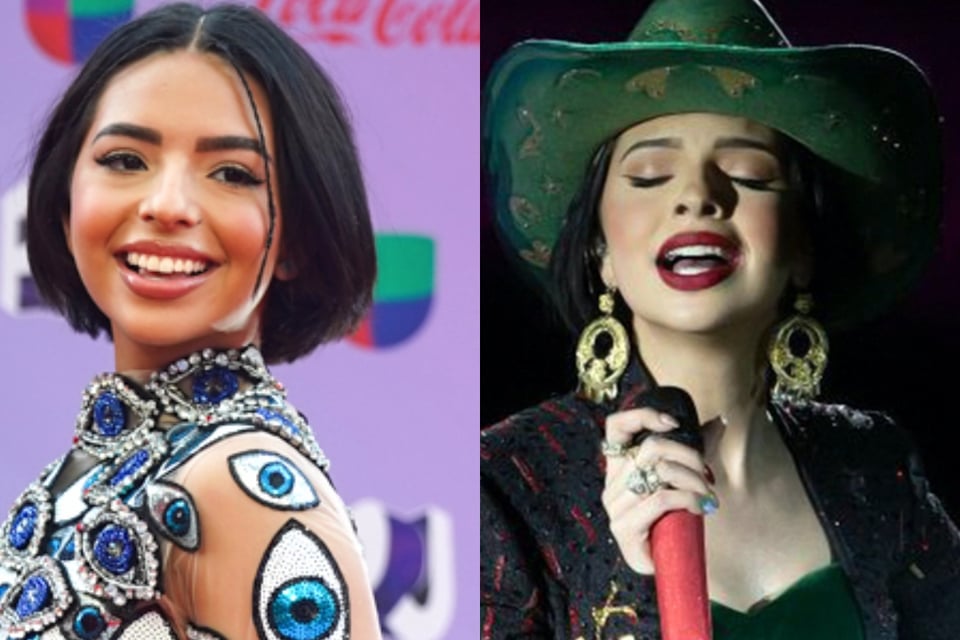 Ángela Aguilar presume cuerpo de impacto en vestido rojo