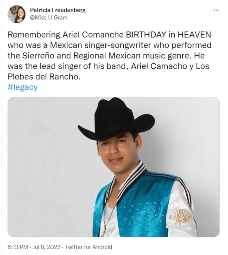 ¿Cómo quedó el cuerpo de  Ariel Camacho tras el accidente?