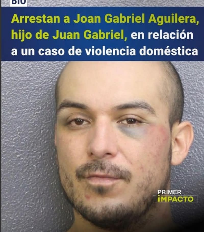 "Joan arrived at the residence intoxicated", for this reason they arrest the son of Juan Gabriel