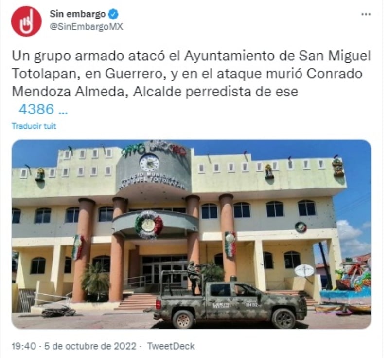 The violence in Mexico