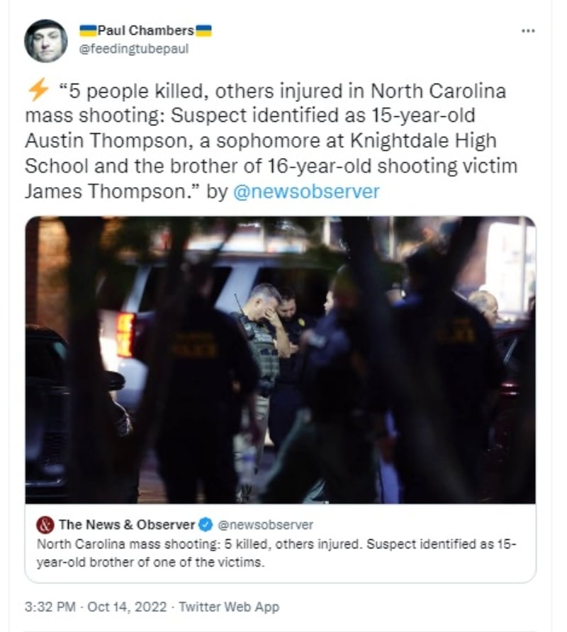 Atacante tiroteo Raleigh adolescente: Revelan nuevos detalles del asesino