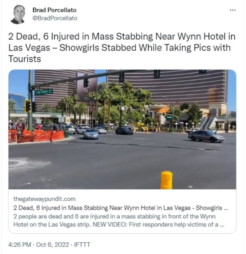 Apuñalamiento masivo en Las Vegas, Nevada