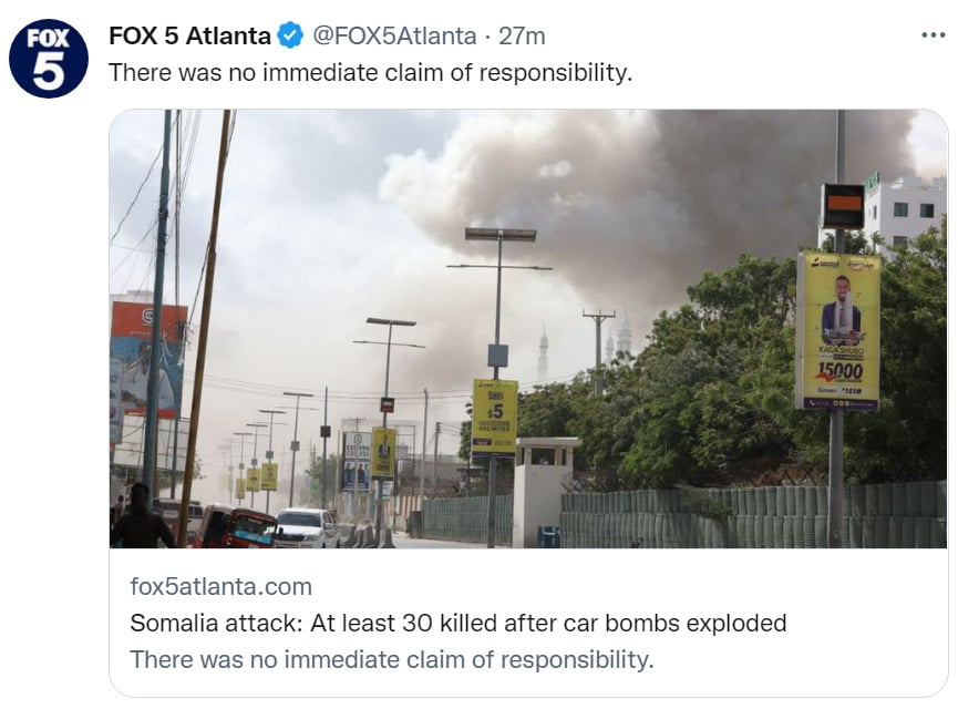 Coches bomba Somalia