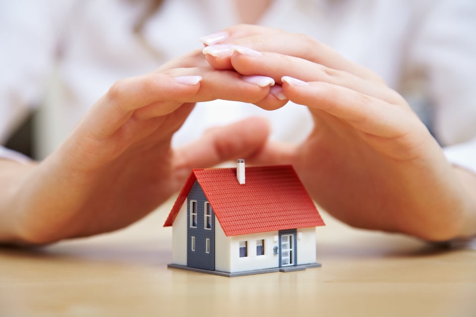 house, protection, insurance, hands protecting a house, home insurance concept