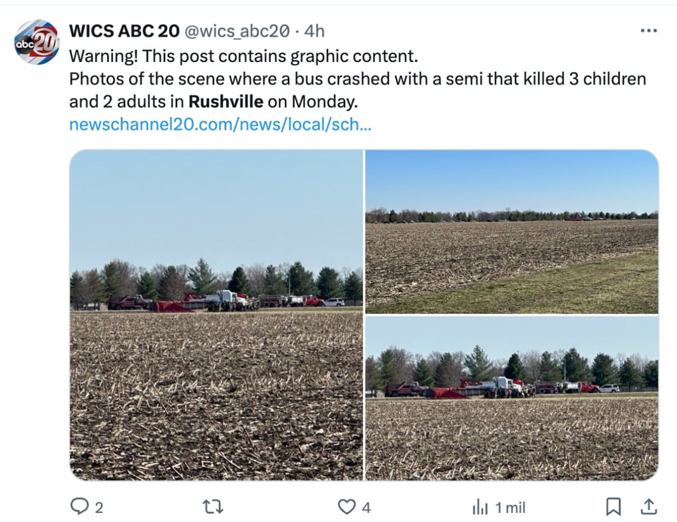 graphic content, accident, school bus, Police, MundoNOW