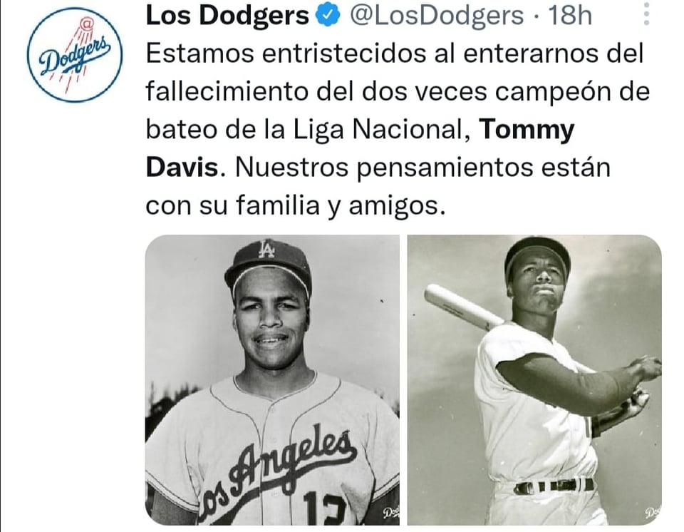 Tommy Davis dies