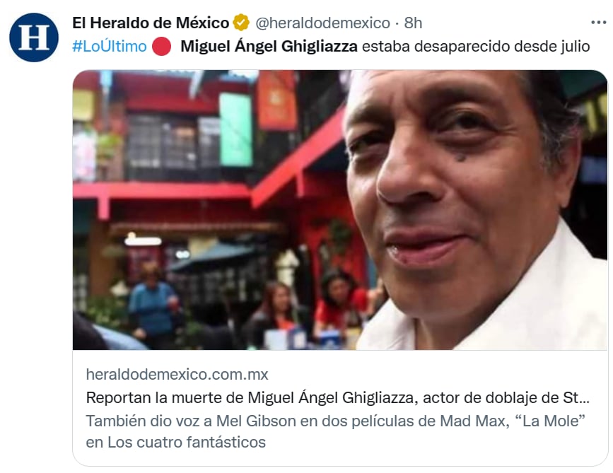 Luto actores México