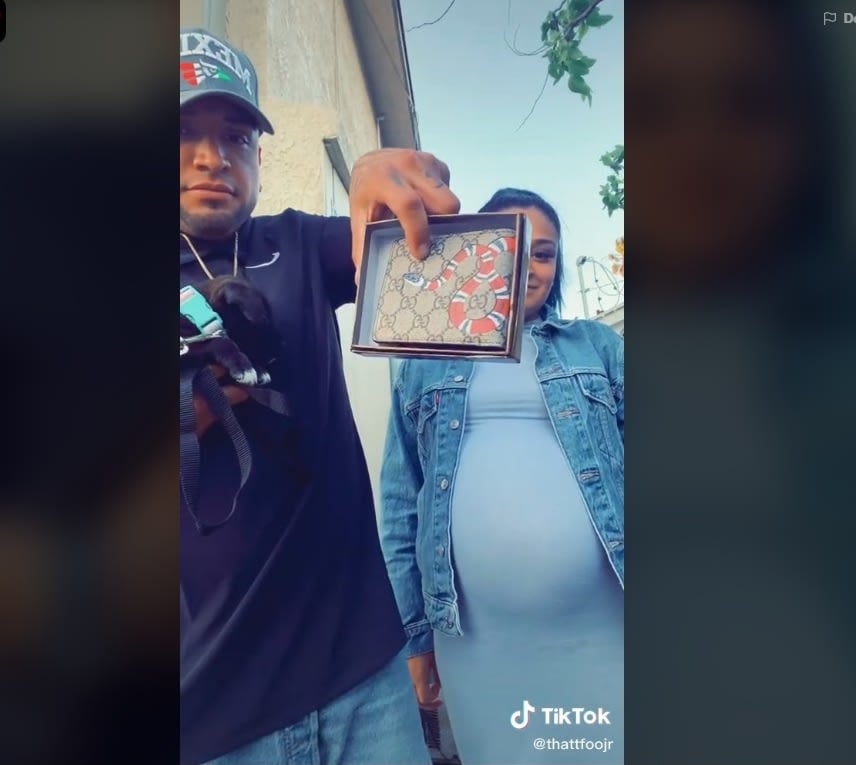 celebrates the birth of son