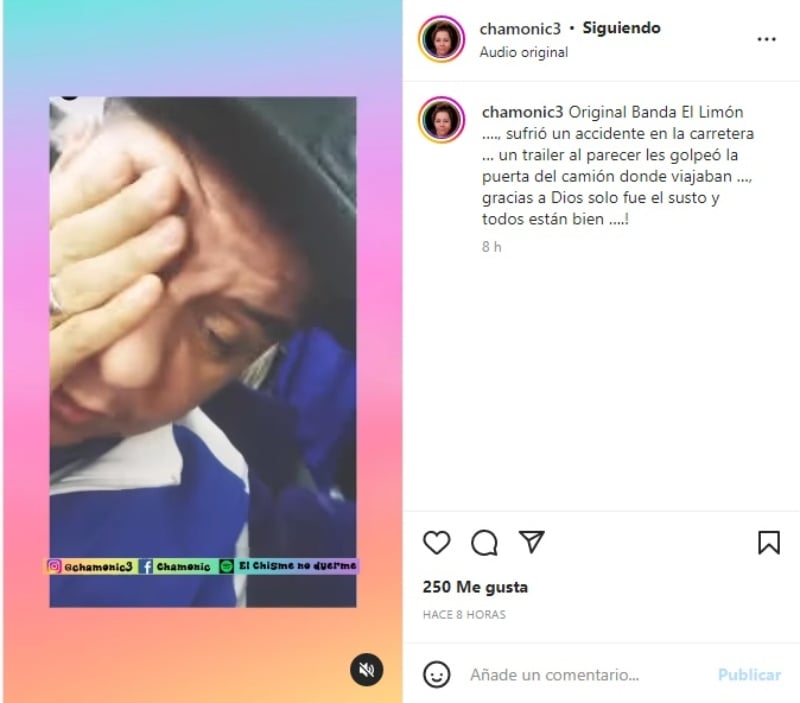 La Original Banda El Limón: "Un tráiler nos embistió”