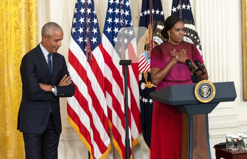Barack and Michelle Obama vote early and urge everyone to vote in the midterms