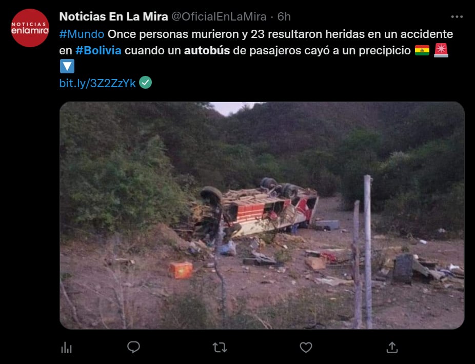 Autobús cae a un barranco y deja un saldo de 11 muertos