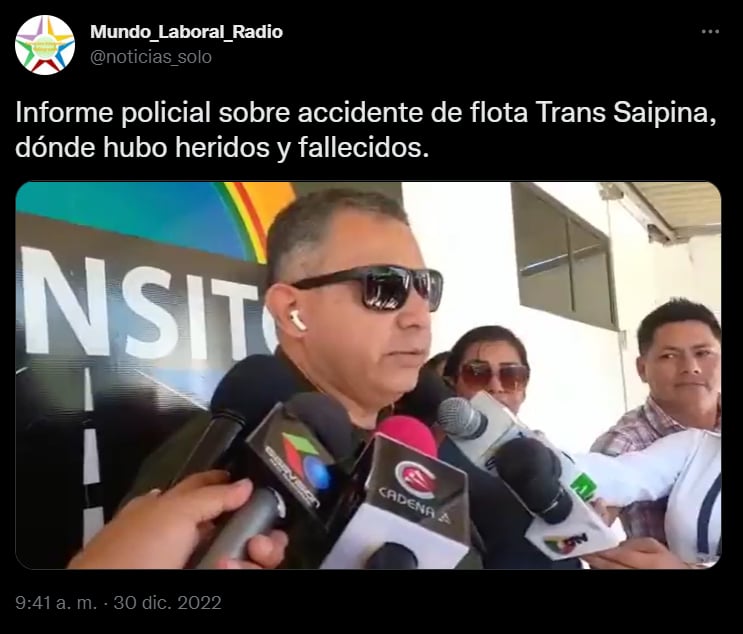 Declaraciones después del accidente