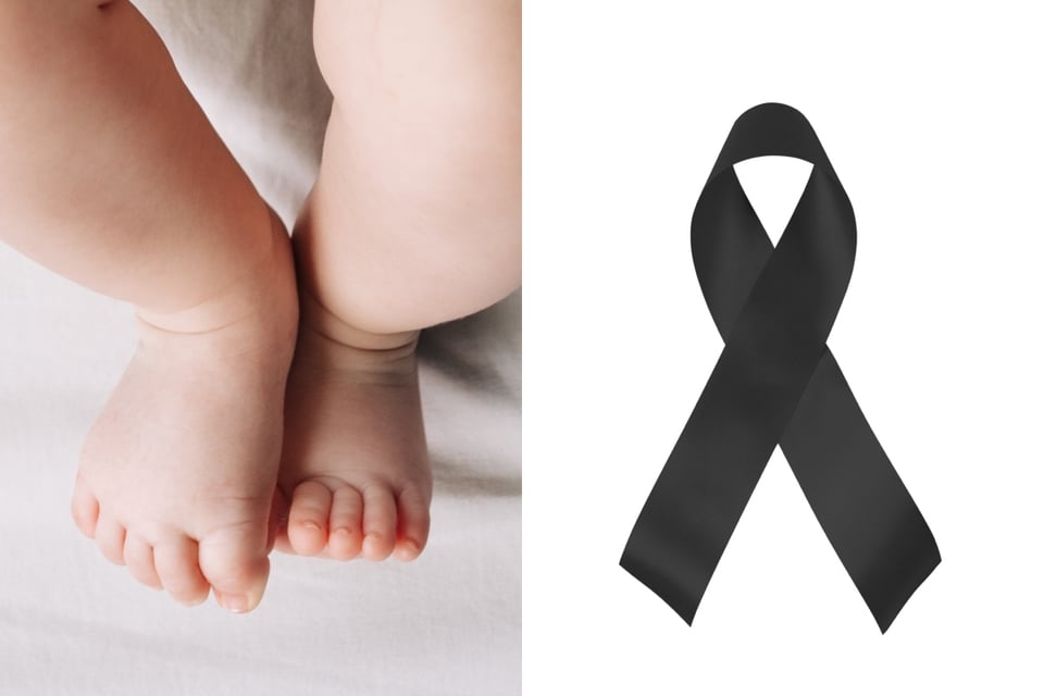 ¡Lo tuvo en sus brazos por última vez! Madre saca a su bebé del féretro para arroparlo