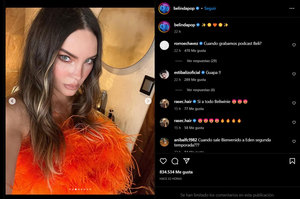 Belinda's beauty on her face is something from another world