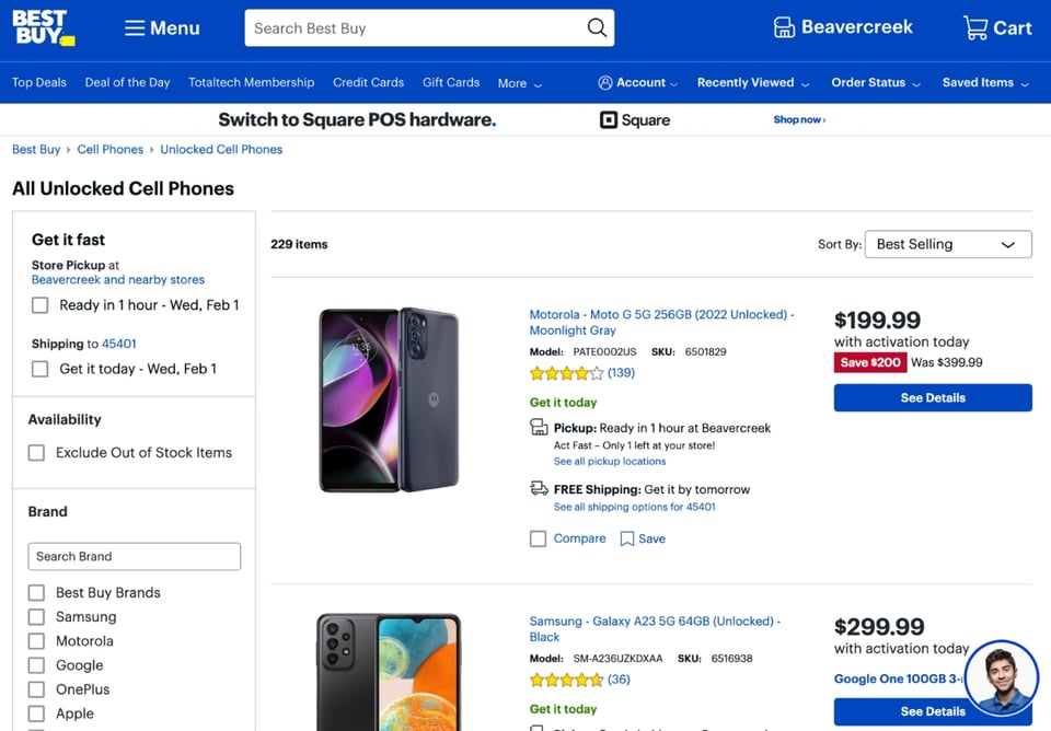 Best Buy, página en línea, compras en línea, celulares, MundoNOW