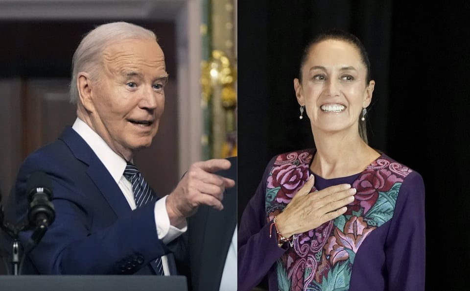 Biden felicita a Claudia Sheinbaum por su victoria