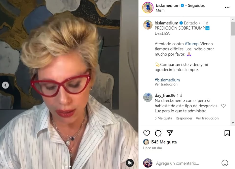 Bis la Medium Trump, oraciones, paz, violencia, MundoNOW