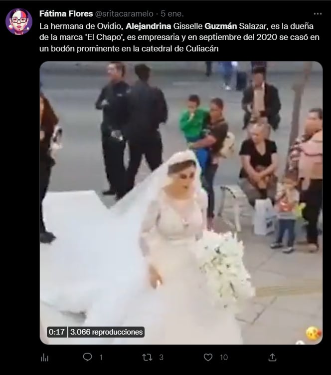 Alejandrina Guzmán es dueña de la marca "El Chapo"