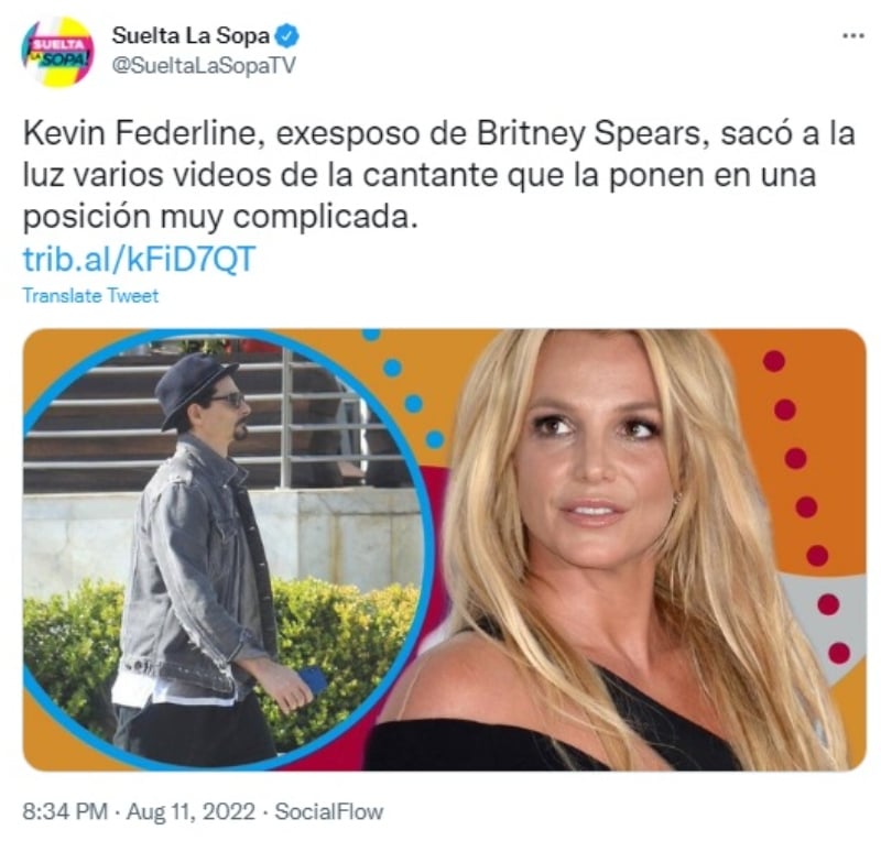 Britney Spears exesposo: Publica polémico video de la cantante