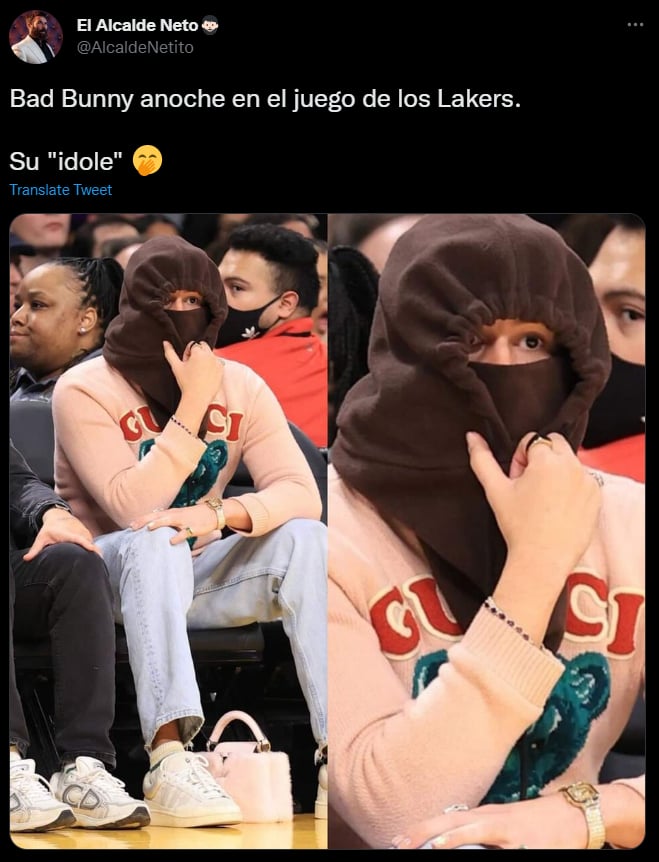 Bad Bunny aparece de nuevo y esta vez en un juego de la NBA