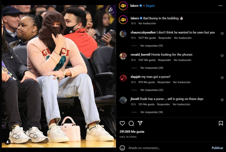 El Conejo Malo es muy fanático de la NBA