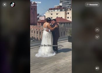 Mujer se enfrenta a sacerdote