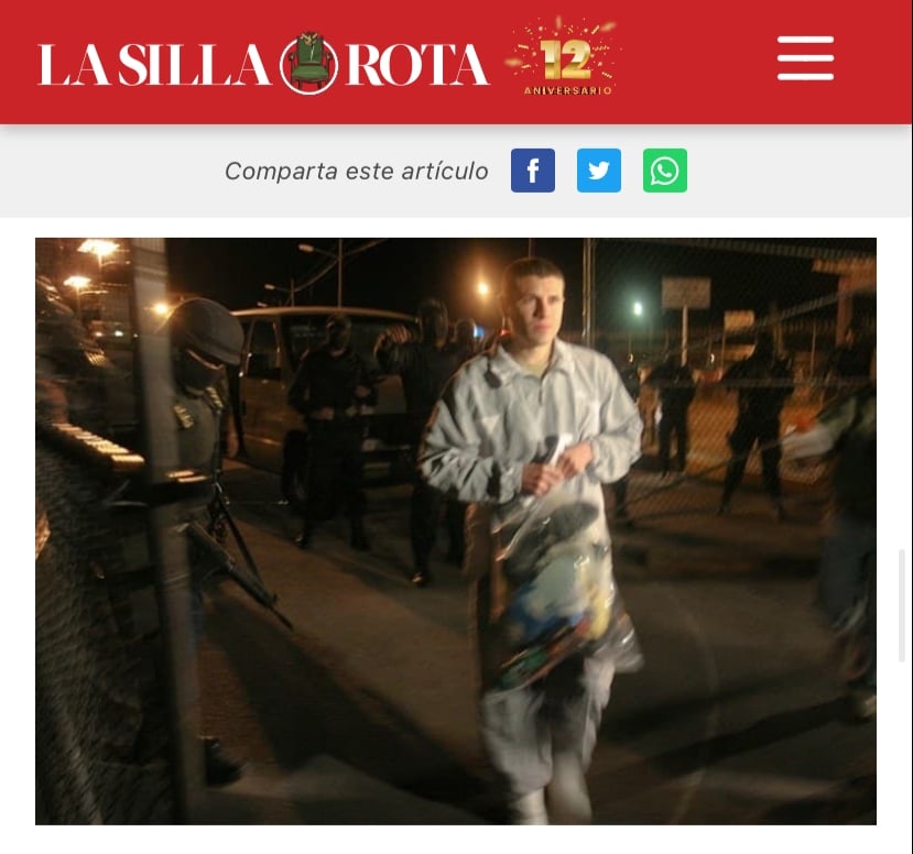"El Chapito" fue liberado de las rejas tres años después