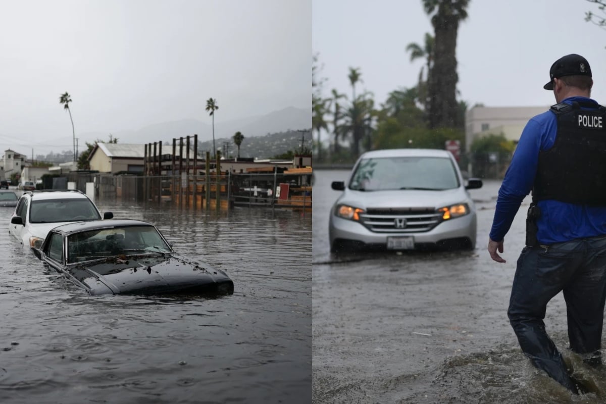 Lluvias torrenciales, California, Inundaciones, Santa Bárbara, Condiciones climáticas, MundoNOW