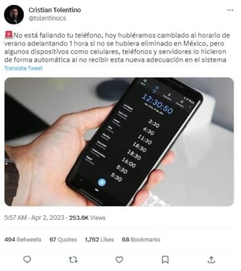 Cambia horario de verano 2023
