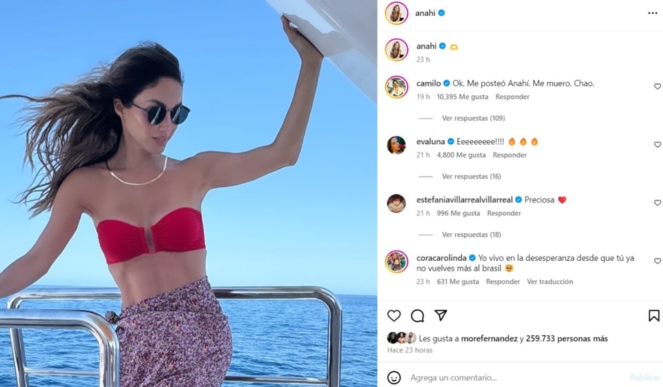 Camilo Evaluna Anahí, redes sociales, Instagram, post, MundoNOW