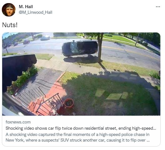 Truck overturned and spun several times on the road