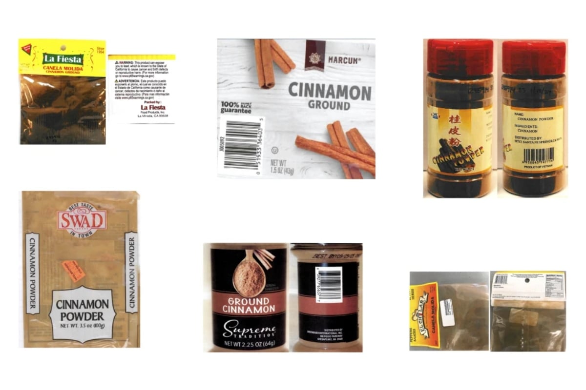 Canela molida contaminada, Contaminación por plomo, Seguridad alimentaria, FDA, MundoNOW