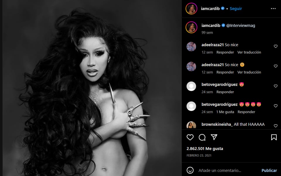 La cantante Mariah Carey tuvo una plática con Cardi B