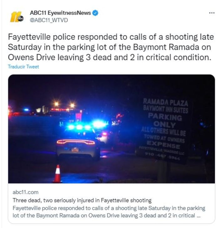 shooting outside a hotel