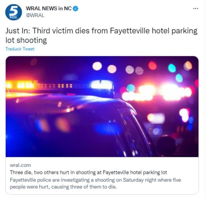 shooting outside a hotel