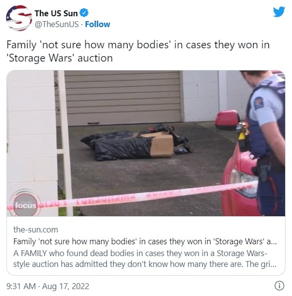 Compraron almacén Storage Wars encontraron cuerpos