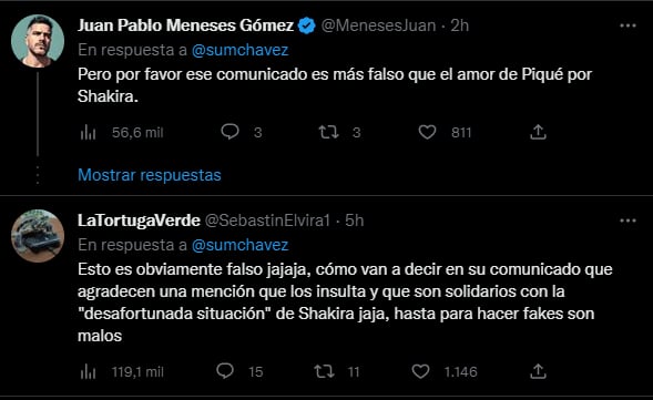 ¿El comunicado es falso?