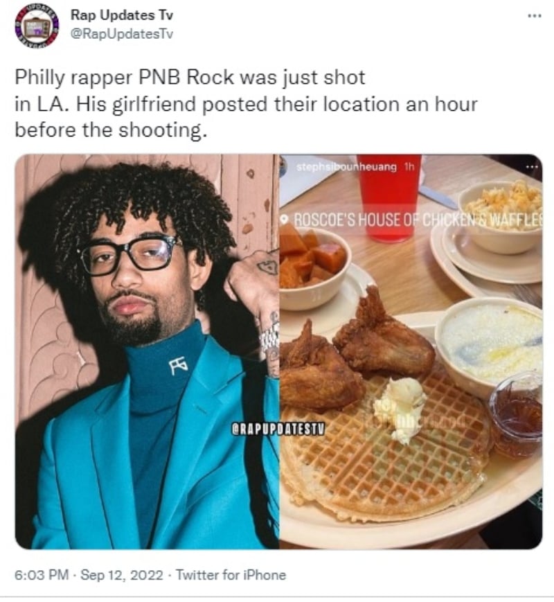 Causa muerte PnB Rock: ¿Todo por una foto?
