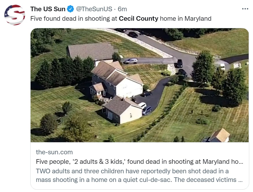 Tiroteo masivo Maryland