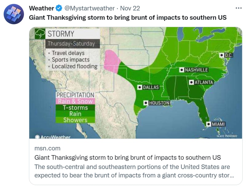 Bad weather USA