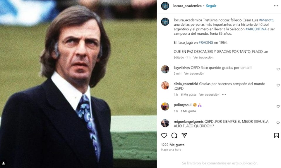 César Luis Menotti, Argentina 1978, campeón, Mundial, MundoNOW
