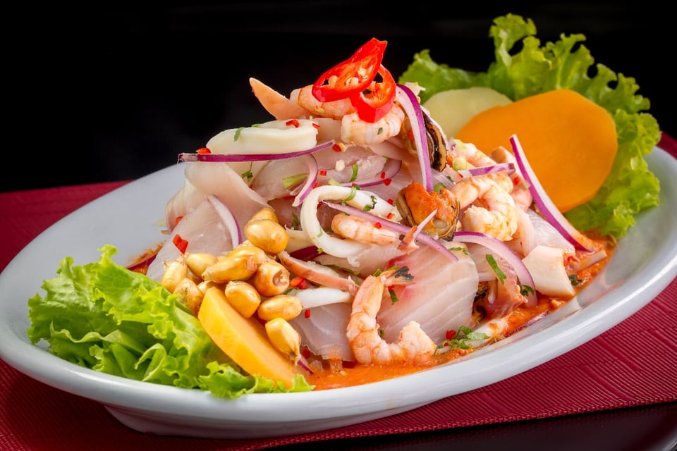 Delicious Peruvian Ceviche in 4 easy steps